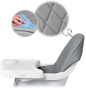 Stolička na kŕmenie Nukido Lilo 700700, šedá