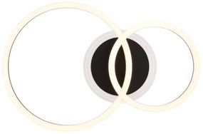 Globo 48039-30 - LED stropné svietidlo LORETTA LED/30W/230V pr. 33x50 cm čierne