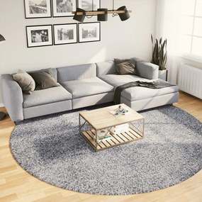 Chlpatý koberec vysoký vlas moderný modrý Ø 280 cm 375337