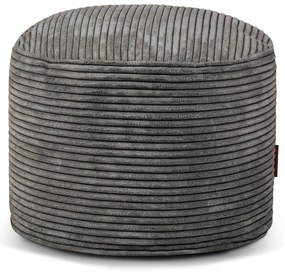 Tmavosivý menčestrový sedací vak Mini – SLOWDOWN