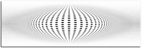 Obraz na plátne - Abstraktná geometrická sfera - panoráma 5218A (120x45 cm)
