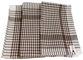 Kuchynské bavlnené utierky Hnedé 50x70cm TiaHome