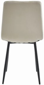 Set dvoch jedálenských stoličiek LAVA zamatové béžové