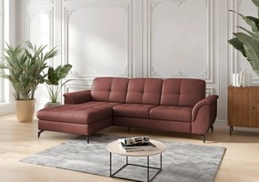 XXXLutz ROHOVÁ SEDAČKA, textil, koža, červenohnedá Sit & More - Sedačky - 000144016316