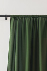 Tmavozelený záves OXFORD 140x270 cm Zavesenie: Riasiaca páska