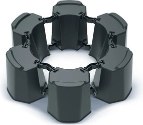 Podstavec pod sud na dažďovú vodu MODULAR BASEWAN SET II antracit