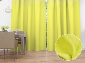Biante Dekoračný záves Rongo RG-026 Žltozelený 140x210 cm