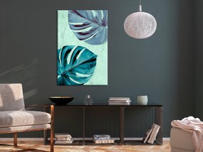 Artgeist Obraz - Tropical Turquoise (1 Part) Vertical Veľkosť: 60x90, Verzia: Standard