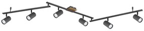 Globo 57910-6G - Bodové svietidlo ROBBY 6xGU10/35W/230V antracit