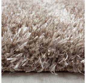 Ayyildiz Kusový koberec BRILLIANT 4200, Okrúhly, Taupe Rozmer koberca: 200 cm KRUH