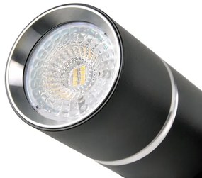 Bodové svietidlo BAMBOO 2xGU10/10W/230V čierna