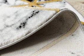 Koberec EMERALD exkluzívny 1020 kruh - glamour, marmur, trojuholníky čierny/zlatý