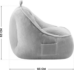 Sedací vak COMFY 4.0 sivý