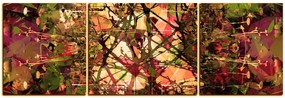 Obraz na plátne - Kvetinové grunge pozadia - panoráma 5108FC (90x30 cm)