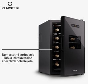 Klarstein Silent Vino 15 Uno Chladnička na víno 39 l / 15 fliaš 5-18 °C Dotyková