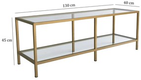 TV stolík Sibade 1 (zlatá) . Vlastná spoľahlivá doprava až k Vám domov. 1095507