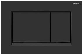 GEBERIT SIGMA30 ovládacie tlačidlo Easy to clean, pre 2 množstvá splachovania, čierna matná, 115.883.16.1