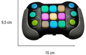 KIK Elektronická logická antistresová hra Memory Light – konzola s 4 režimami