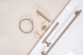 Rea Modern, prsteňový vešiak na uteráky, 6610, zlatá matná, REA-98012