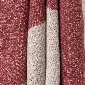 Bloomingville Prehoz z recyklovanej bavlny Jolly Red 160 x 130 cm