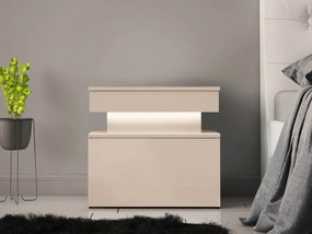 Nočný stolík Lestirola Bis 1S, Farba: púštny piesok