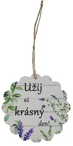 Ceduľka na zavesenie motív levandule K4611