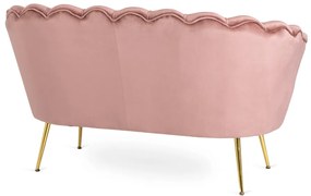 Vintino zamatová sedačka ZORAYA ružová