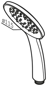 Sprchová hlavica AM.PM Hit F02TA000 chróm