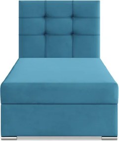 Čalúnená posteľ ELDA Velvet 90×200 cm modrá