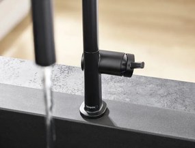 Hansgrohe Talis M54, kuchynská páková batéria 210, vyťahovateľná spŕška, 2jet, sBox, čierna matná, HAN-72801670