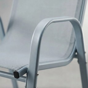 Set 2 záhradných stoličiek – pohodlné a praktické sedenie na balkón a terasu čierna