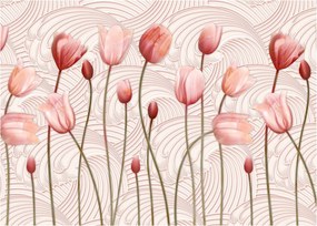 Obraz - Ružové tulipány (70x50 cm)