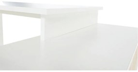 Kondela Písací stôl, DALTON 2 NEW VE 02, biela/sivá