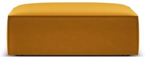 Zamatová podnožka v horčicovej farbe Vanda – Mazzini Sofas