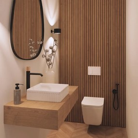 Invena Invena, štvorcové keramické umývadlo 365x365x120 mm, biela lesklá, INV-CE-63-K01-L