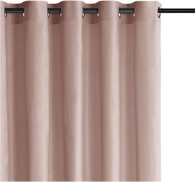 Svetloružový zamatový dimout záves 400x175 cm Velto – Filumi