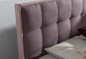 Čalúnená manželská posteľ s úložným priestorom Dalino 180 - čierna / biela