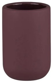 Tmavofialový keramický téglik na zubné kefky Lotus Play – Mette Ditmer Denmark