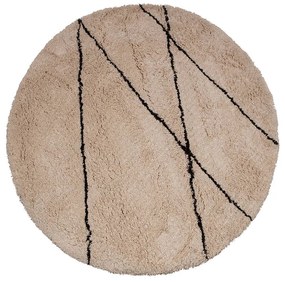 Okrúhly koberec leonco ø 200 cm béžový MUZZA