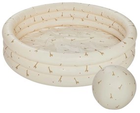 OYOY Nafukovací bazén pre deti + lopta Giraffe Ø 120 cm