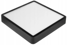 BERGE LED panel štvorcový povrchový čierny 30x30x3, 5cm - 24W - 1900Lm - neutrálna biela