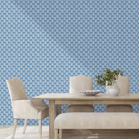 Tapeta modré geometrické vzory