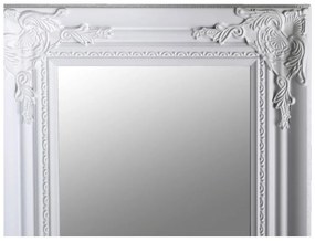 Tempo Kondela Zrkadlo, drevený rám bielej farby, MALKIA TYP 8