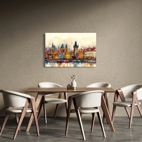 Obraz - Jeseň v maľovanom meste (90x60 cm)