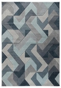 Modro-sivý koberec Flair Rugs Aurora, 160 × 230 cm