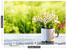Fototapeta Vliesová Kvety sedmokrásky 208x146 cm