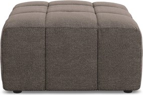 Hnedá podnožka z textílie buklé Aloha – Makamii