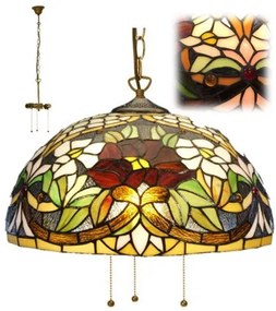 Premium Tiffany luster kolekcia LILY HEMISPHERE Ø50 3XE27