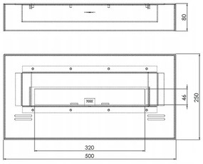InFire - BIO krb 8x50 cm 3kW čierna