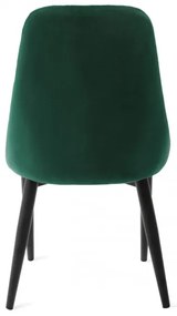 Jedálenská stolička LOUIS QUILTER zamatová zelená 848990